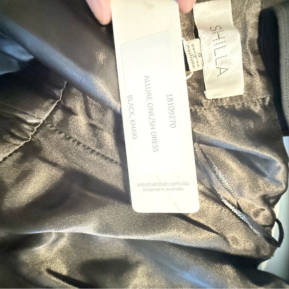 Black Asymmetrical One-Shoulder Cocktail Dress - Picture 6 of 8